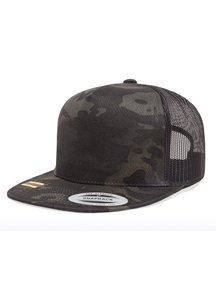 Yupoong Flat 5 Panel Multicam Baseball-Cap