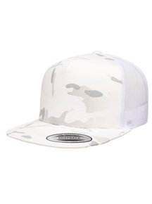 Yupoong Flat 5 Panel Multicam Baseball-Cap