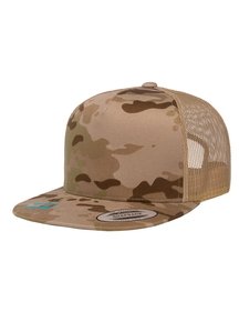 Yupoong Flat 5 Panel Multicam Baseball-Cap