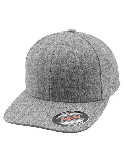 Modell Classic 6277PS - Flexfit Grey in Caps Baseball Wool Cap Heather Baseball