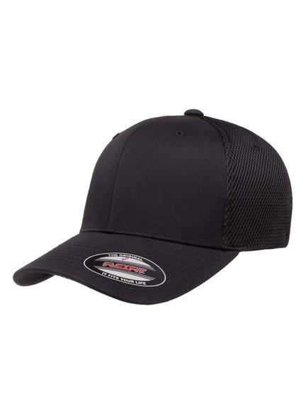 Flexfit Tactel - Baseball Caps in Modell 6533 Black Mesh Baseball Cap