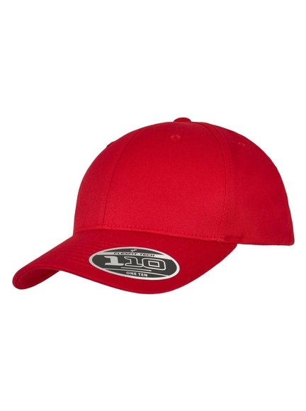 Flexfit 110 Curved Visor Modell 7706FF Snapback Caps in Red - Snapback Cap