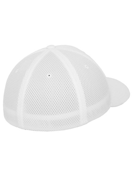 Flexfit Tactel Mesh Modell 6533 Baseball Caps in Weiß - Baseball Cap