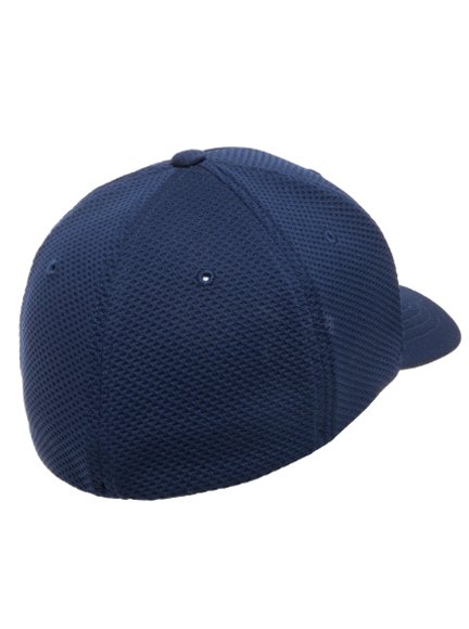 Flexfit Cool & Dry 3D Hexagon Jersey Modell 6584 Baseball Caps in Navyblue  - Baseball Cap