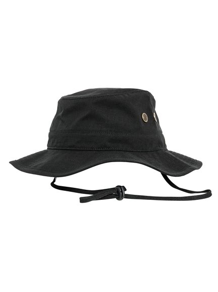 Flexfit 5004AH - Hats Black Angler Bucket Hat Bucket Modell in