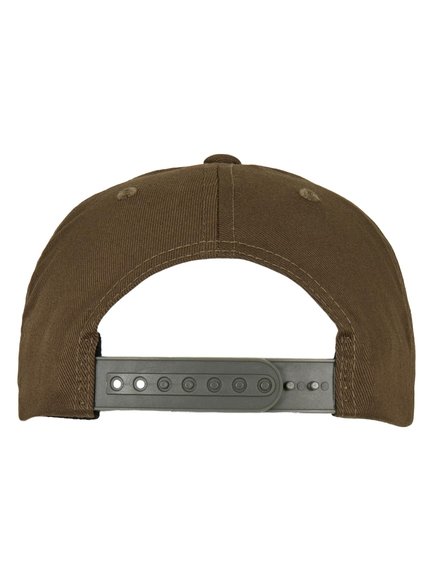 Visor 110 Modell - Snapback Caps 7706FF Curved Flexfit Olive Cap Snapback in