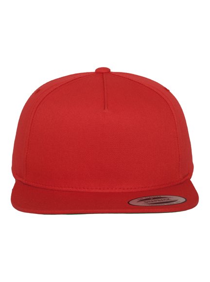Yupoong 2 Tone 5 Panel Modell 6007 Snapback Caps in Red - Snapback Cap