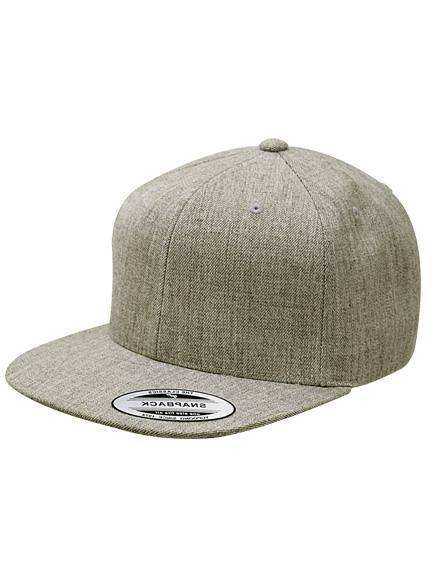 Yupoong Classic Modell 6089M Snapback - Cap Heather Grey Caps in Snapback